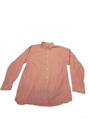 GAP Men's Medium Red Striped Button-Up Shirt